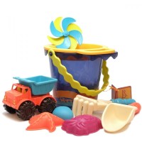 Battat 帕比乐 沙滩水桶玩具套装 - 海军蓝